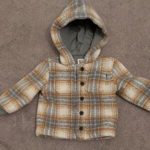 Baby B'gosh Plaid Hooded Jacket